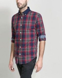 Camisa cuadros II Zara hombre