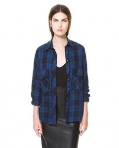 Camisa cuadros II Zara mujer