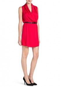 VESTIDO FIESTA ROJO MANGO